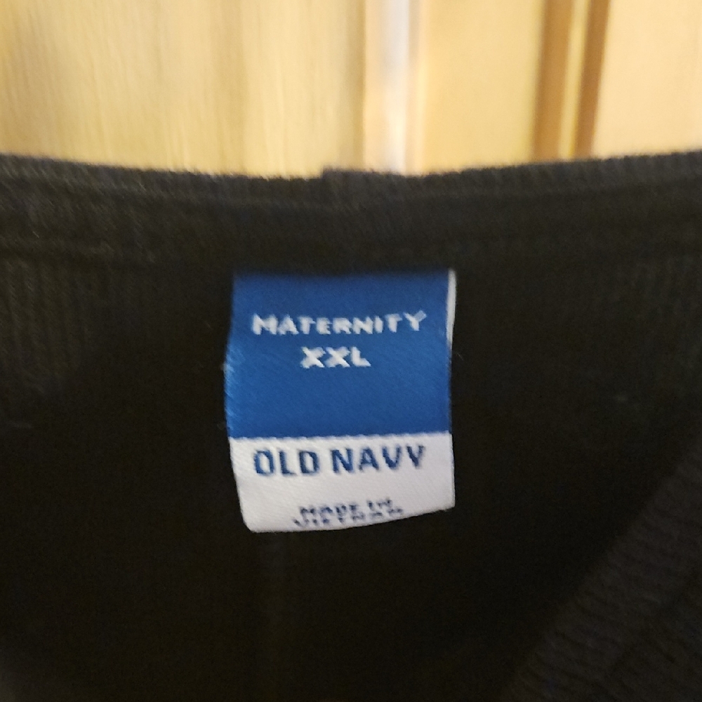 Old Navy Maternity Ribbed Black Dress - Picture 3 of 4